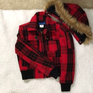 Plaid cropped Jacket